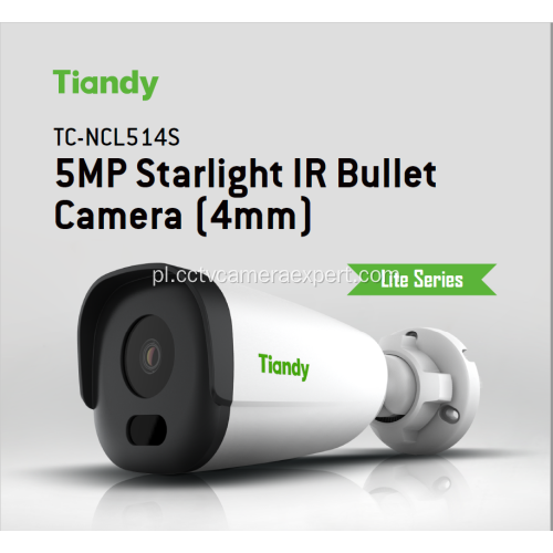 Kamera w obudowie IR 5MP Tiandy TC-NCL514S Starlight